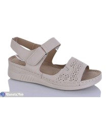 Босоніжки жіночі на літо (8 пар р.37-42) бежевий  "Asito"