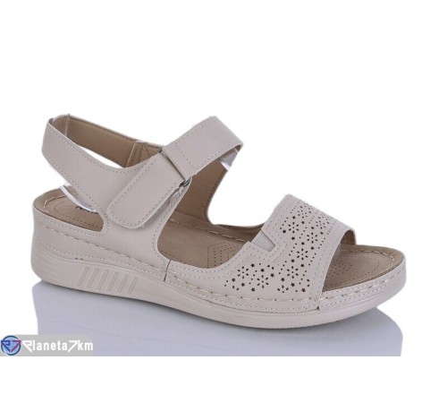 Босоніжки жіночі на літо (8 пар р.37-42) бежевий  "Asito"