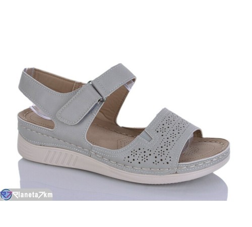 Босоніжки жіночі на літо (8 пар р.37-42) сірий  "Asito"