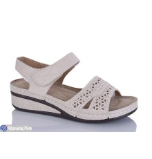 Босоніжки жіночі на літо (8 пар р.37-42) бежевий  "Asito"