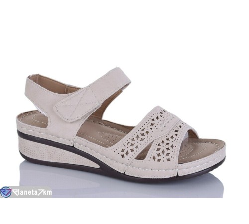 Босоніжки жіночі на літо (8 пар р.37-42) бежевий  "Asito"