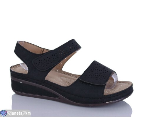 Босоніжки жіночі на літо (8 пар р.37-42) чорний  "Asito"