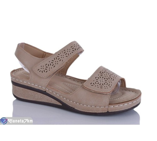 Шлепки жіночі на літо (8 пар р.37-42) коричневий  "Asito"