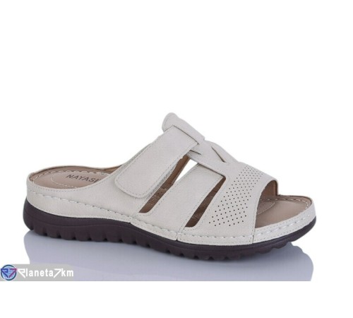 Шлепки жіночі на літо (8 пар р.37-42) бежевий  "Asito"