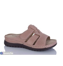 Шлепки жіночі на літо (8 пар р.37-42) коричневий  "Asito"