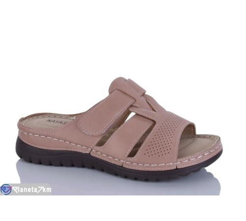 Шлепки жіночі на літо (8 пар р.37-42) коричневий  "Asito"