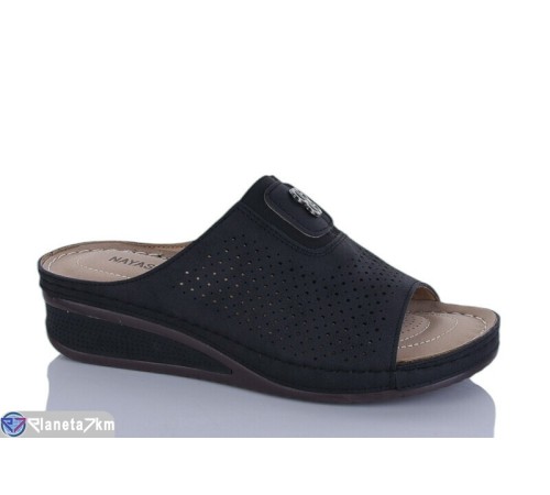 Шлепки жіночі на літо (8 пар р.37-42) чорний  "Asito"