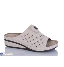 Шлепки жіночі на літо (8 пар р.37-42) бежевий  "Asito"