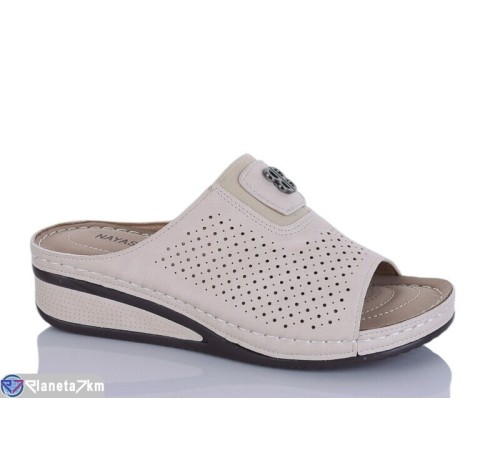 Шлепки жіночі на літо (8 пар р.37-42) бежевий  "Asito"