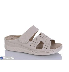 Шлепки жіночі на літо (8 пар р.37-42) бежевий  "Asito"