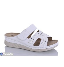 Шлепки жіночі на літо (8 пар р.37-42) білий  "Asito"