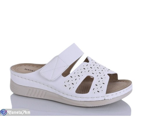 Шлепки жіночі на літо (8 пар р.37-42) білий  "Asito"