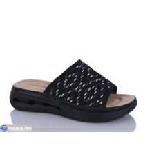 Шлепки жіночі на літо (8 пар р.37-42) чорний  "Asito"