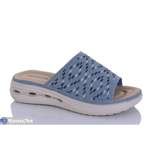 Шлепки жіночі на літо (8 пар р.37-42) синій  "Asito"