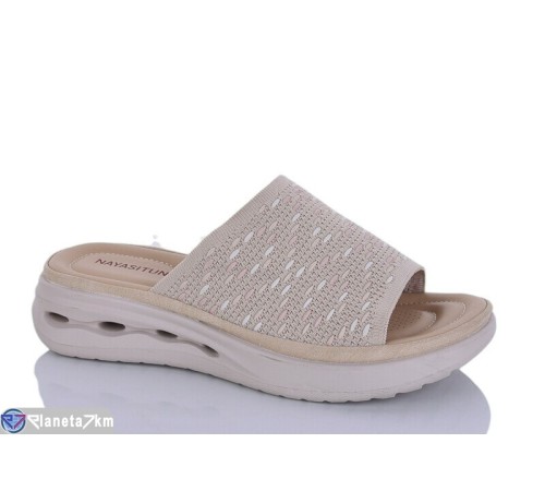 Шлепки жіночі на літо (8 пар р.37-42) бежевий  "Asito"