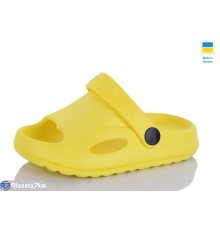 Кроки дитячі на літо (6 пар р.18-23) жовтий  "LINKA"
