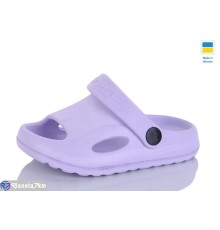 Кроки дитячі на літо (6 пар р.18-23) фіолетовий  "LINKA"