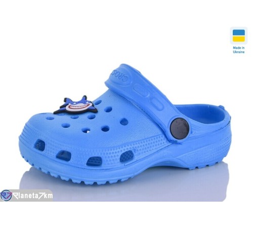 Кроки дитячі на літо (6 пар р.18-23) блакитний  "LINKA"