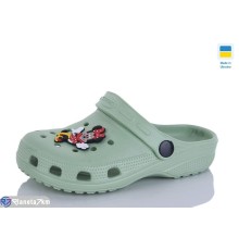 Кроки дитячі на літо (6 пар р.24-29) зелений  "LINKA"