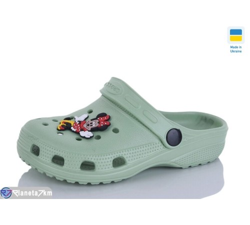Кроки дитячі на літо (6 пар р.24-29) зелений  "LINKA"