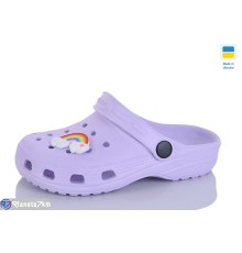 Кроки дитячі на літо (6 пар р.24-29) фіолетовий  "LINKA"