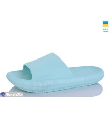 Шлепки жіночі на літо (6 пар р.36-41) зелений  "LINKA"