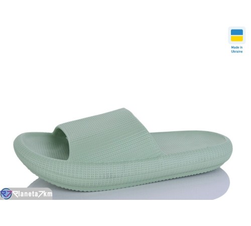 Шлепки жіночі на літо (6 пар р.36-41) зелений  "LINKA"