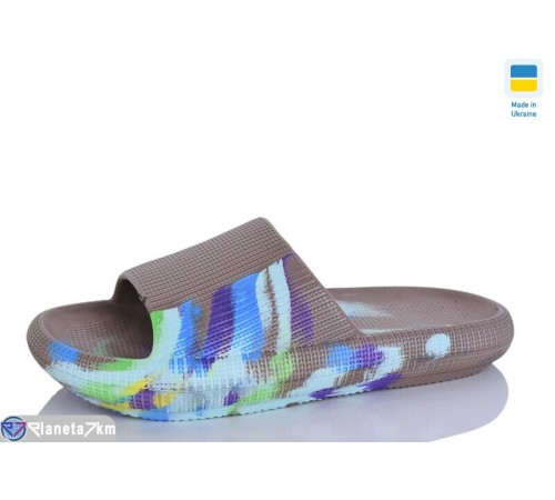 Шлепки жіночі на літо (6 пар р.36-41) коричневий  "LINKA"