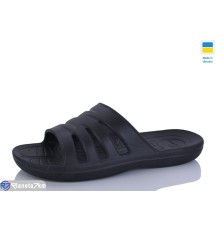 Шлепки чоловічі на літо (6 пар р.41-46) чорний  "LINKA"