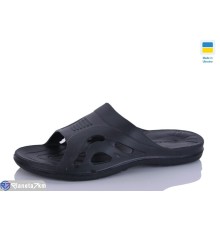 Шлепки чоловічі на літо (8 пар р.40-46) чорний  "LINKA"