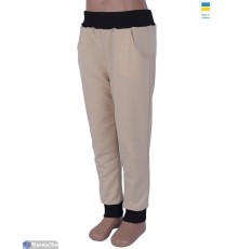 Дитячі спортивні штани на весну/осінь (3 шт. р.сетка One size) бежевий  "Kalabok"