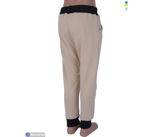 Дитячі спортивні штани на весну/осінь (3 шт. р.сетка One size) бежевий  "Kalabok"
