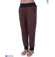 Дитячі спортивні штани на весну/осінь (3 шт. р.сетка One size) коричневий  "Kalabok"