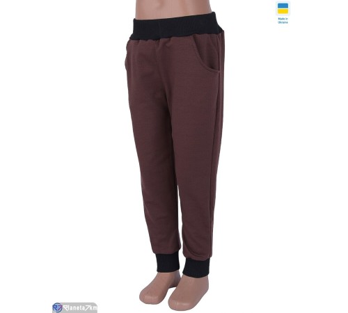 Дитячі спортивні штани на весну/осінь (3 шт. р.сетка One size) коричневий  "Kalabok"
