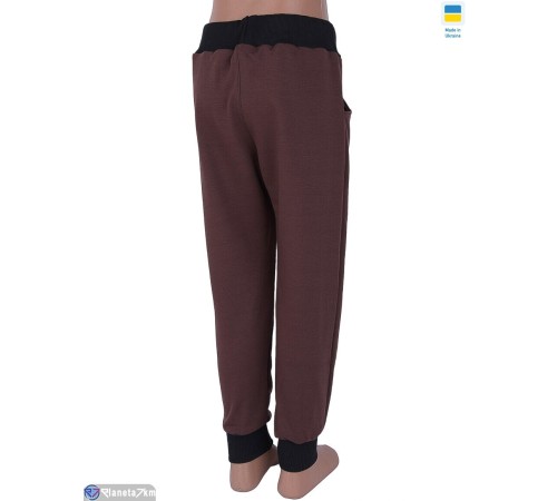 Дитячі спортивні штани на весну/осінь (3 шт. р.сетка One size) коричневий  "Kalabok"