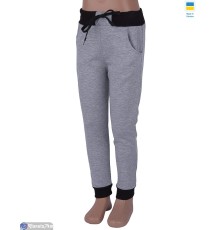 Дитячі спортивні штани на весну/осінь (2 шт. р.сетка One size) сірий  "Kalabok"