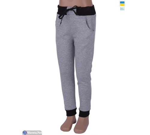 Дитячі спортивні штани на весну/осінь (2 шт. р.сетка One size) сірий  "Kalabok"