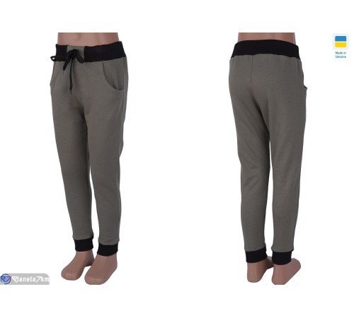 Дитячі спортивні штани на весну/осінь (4 шт. р.сетка One size) хакі  "Kalabok"
