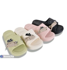 Шлепки жіночі на літо (12 пар р.36-41) мікс  "LUXORIS"