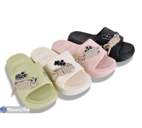 Шлепки жіночі на літо (12 пар р.36-41) мікс  "LUXORIS"