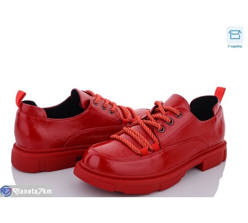 Туфлі жіночі на весну/осінь (8 пар р.36-41) червоний  "HoRIK"