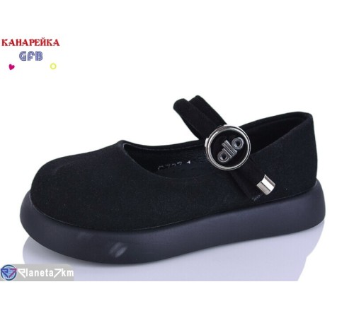 Дитячі туфлі на весну/осінь (8 пар р.28-33) чорний  "GFB-Канарейка"