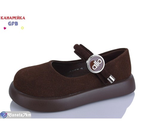 Дитячі туфлі на весну/осінь (8 пар р.28-33) коричневий  "GFB-Канарейка"