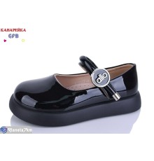 Дитячі туфлі на весну/осінь (8 пар р.28-33) чорний  "GFB-Канарейка"