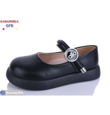 Дитячі туфлі на весну/осінь (8 пар р.28-33) чорний  "GFB-Канарейка"