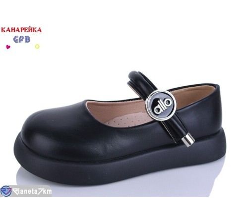 Дитячі туфлі на весну/осінь (8 пар р.28-33) чорний  "GFB-Канарейка"