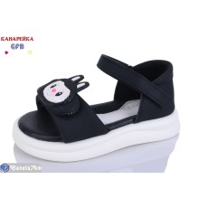 Дитячі босоніжки на літо (8 пар р.23-28) чорний  "GFB-Канарейка"