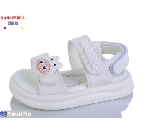 Дитячі босоніжки на літо (8 пар р.23-28) білий  "GFB-Канарейка"