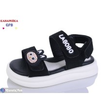 Дитячі босоніжки на літо (8 пар р.23-28) чорний  "GFB-Канарейка"