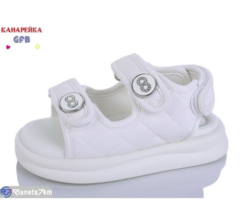 Дитячі босоніжки на літо (8 пар р.23-28) білий  "GFB-Канарейка"